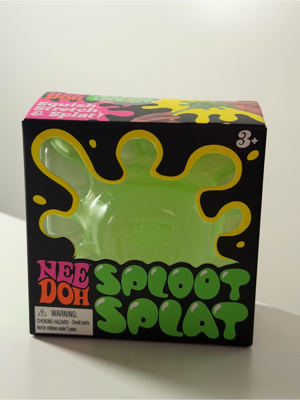 NeeDoh Sploot Splat Green Stress Toy in Box